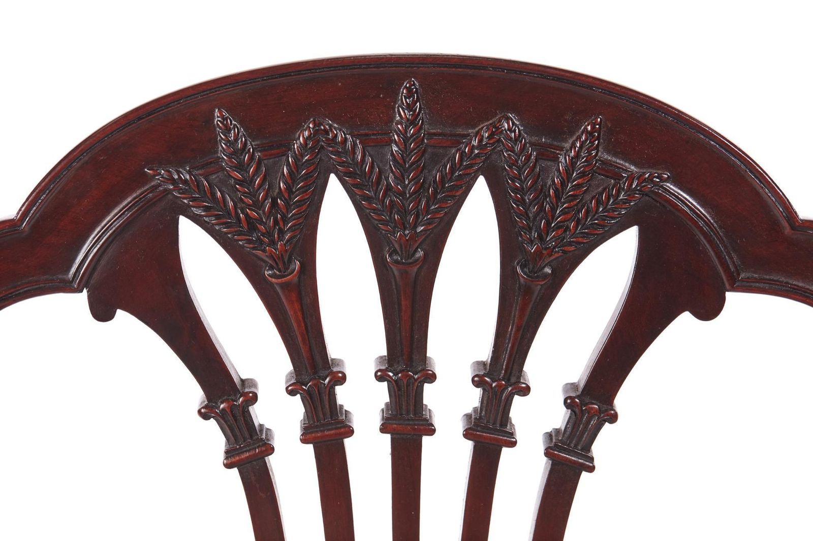Quality Set Of Four Antique Mahogany Carved Dining Chairs photo vinterior
