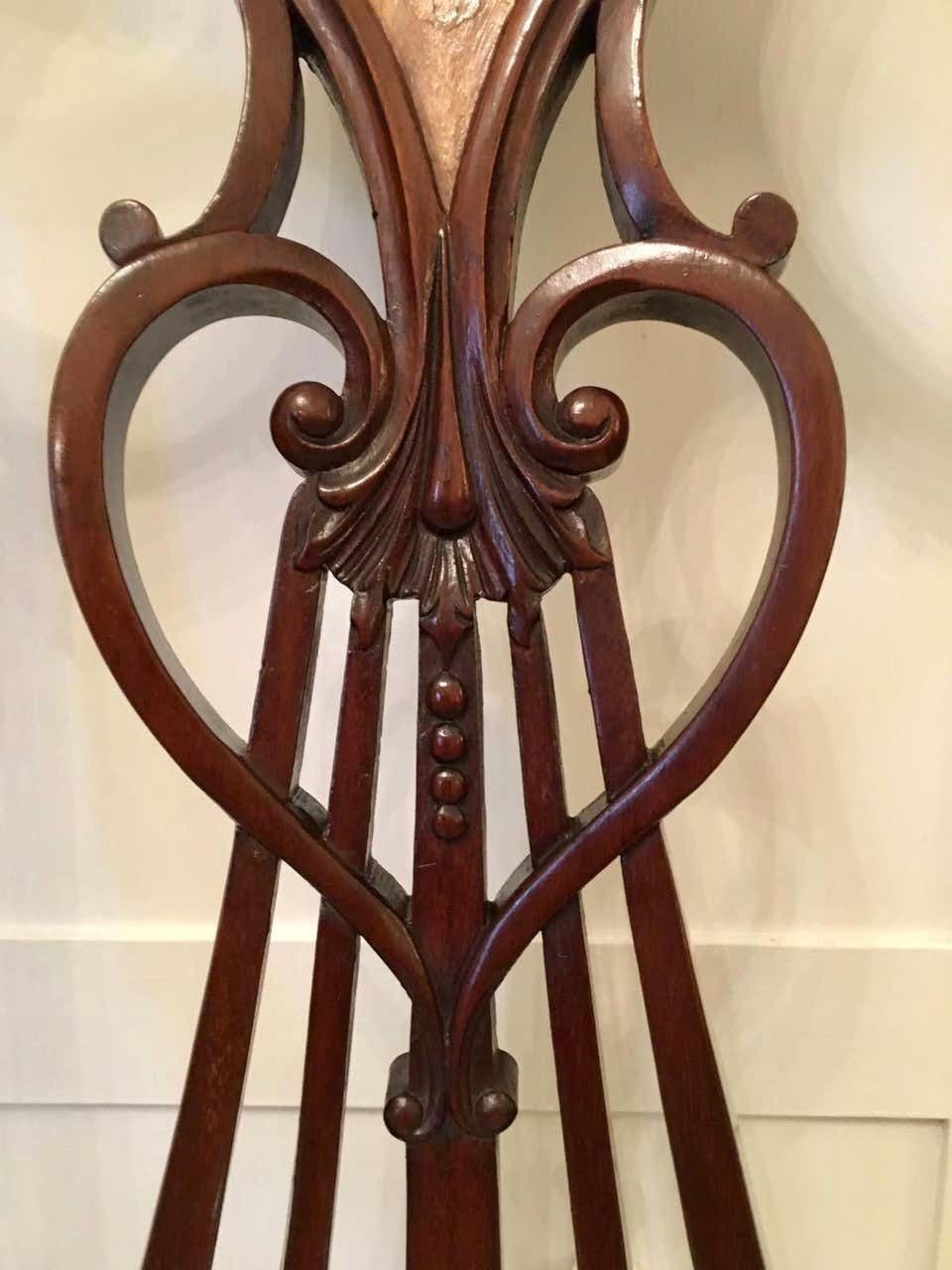 Outstanding 19th Century Victorian Antique Mahogany Inlaid Armchair photo 1585.0