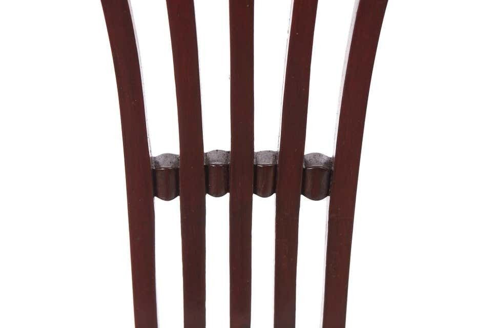Quality Pair Of Antique Mahogany Carved Side / Desk Chairs photo Furniture
