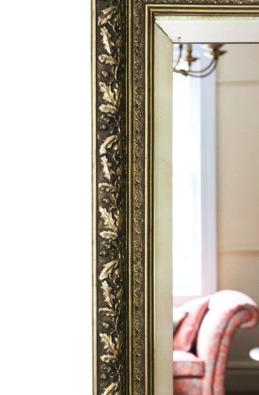 Large Gilt 19th Century Overmantle, Wall Mirror photo 996.0