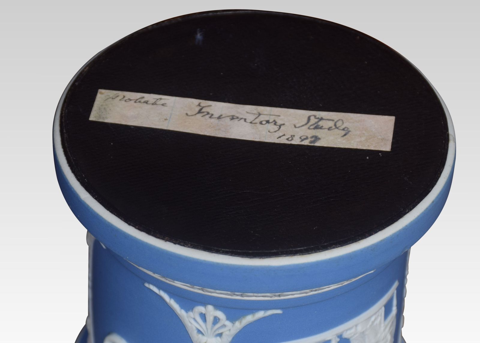 Wedgwood Blue Jasper Humidor photo vintage