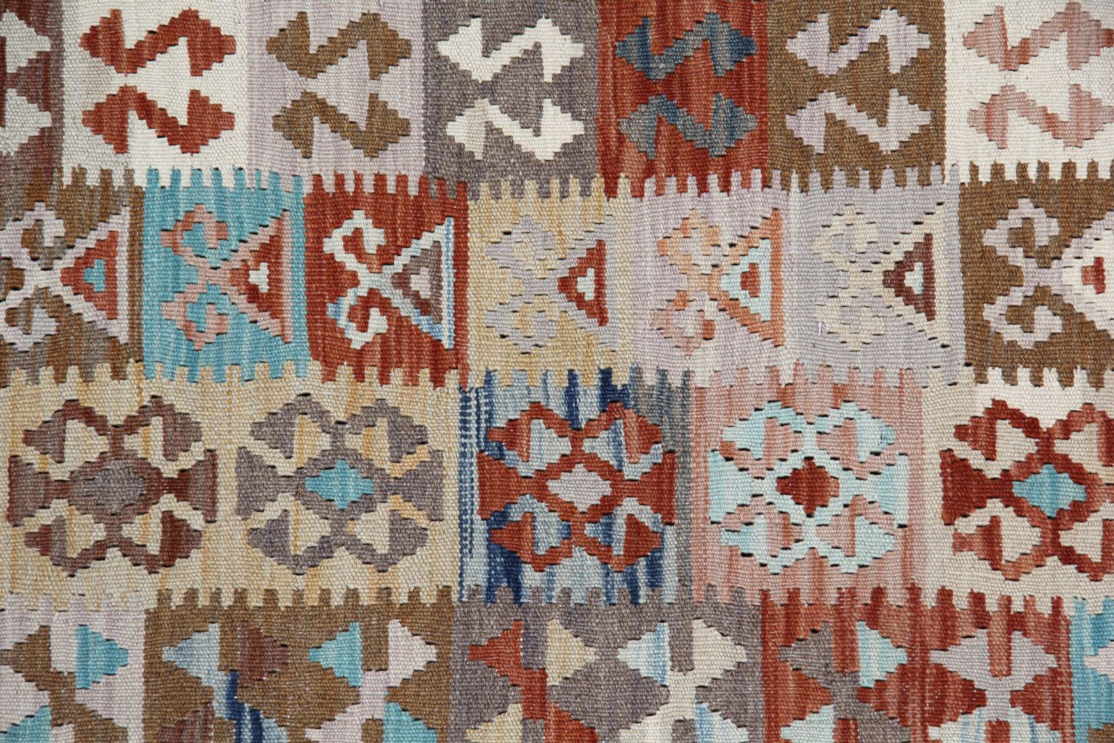 Large Multicolour Wool Kilim Rugs Oriental Handmade Carpet Rug  296x496cm photo vinterior