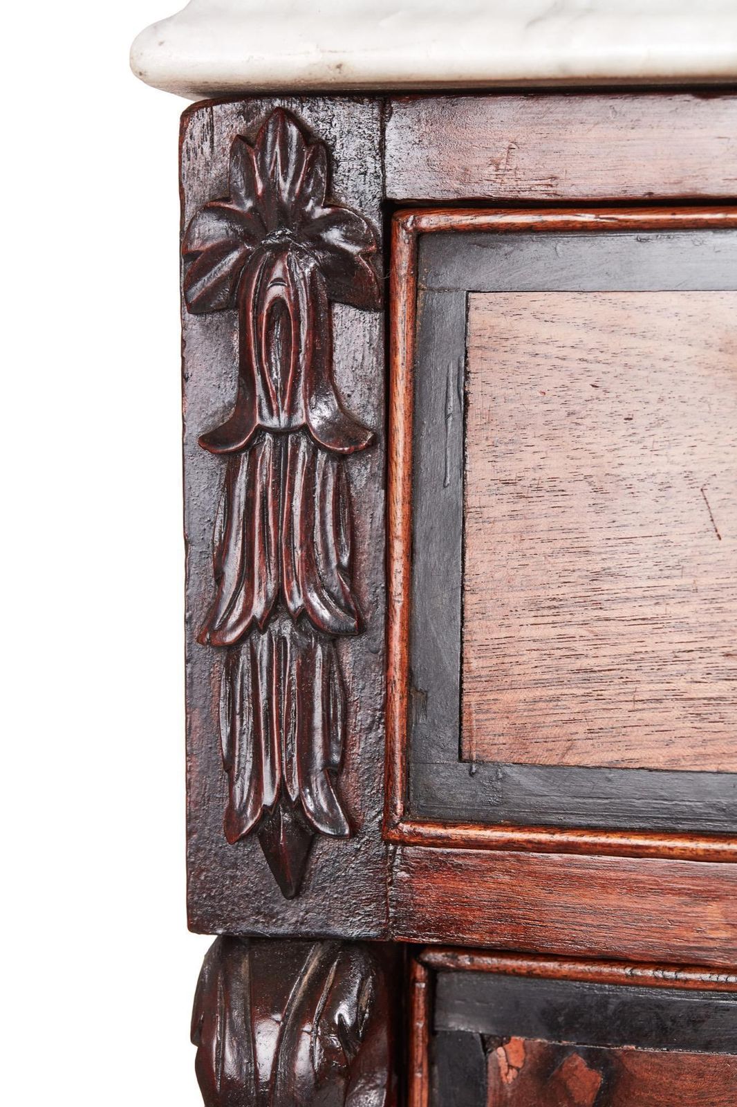 photo furniture Unusual Antique Mahogany Bow Front Chest