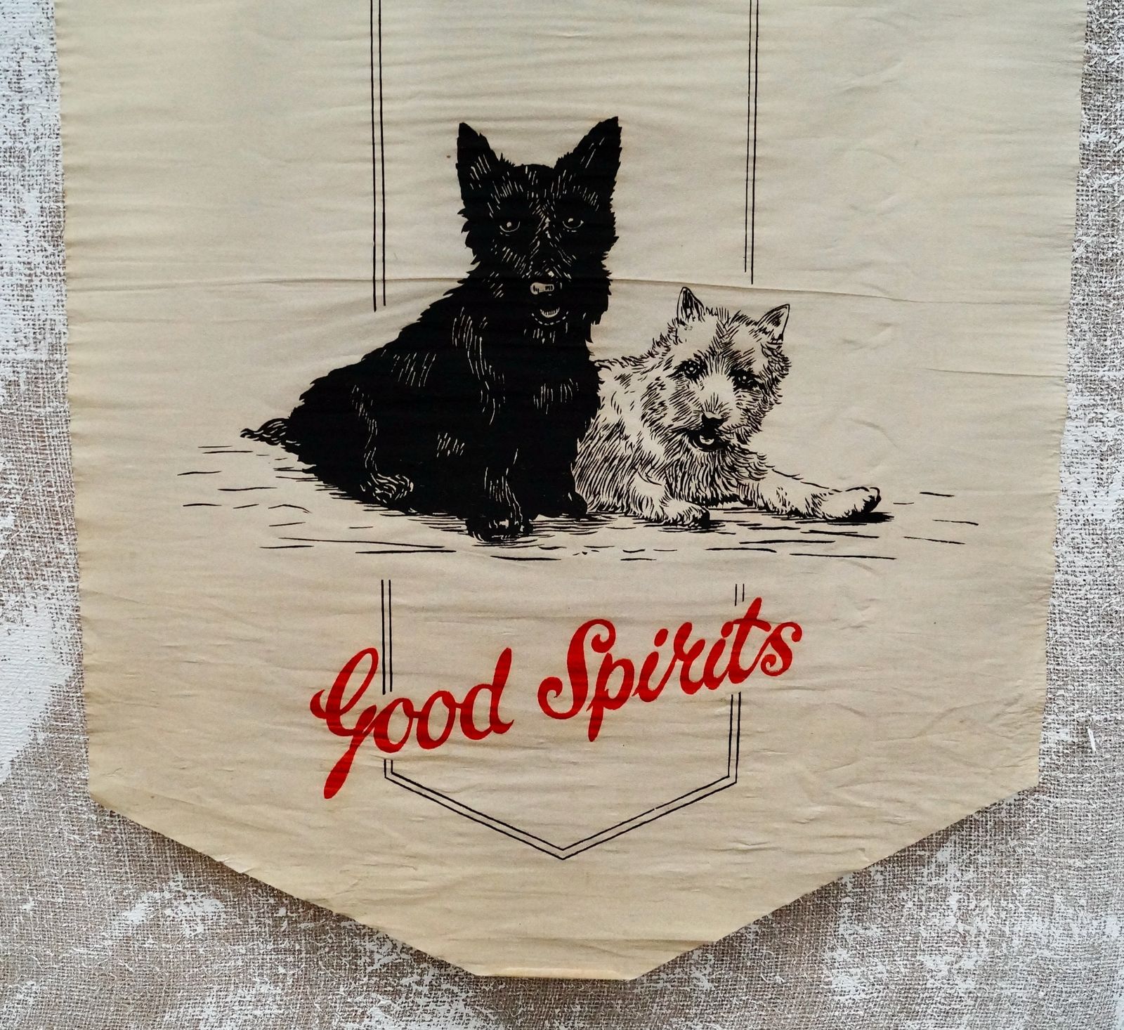 Rare Buchanan’s Black & White Whiskey Advertising Banner photo Art