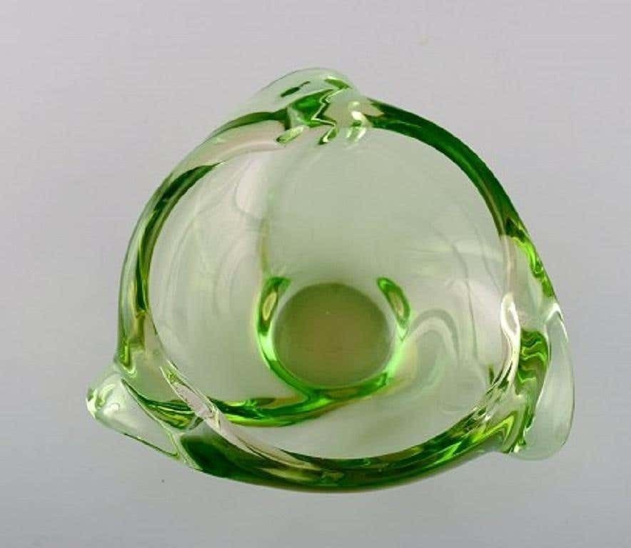 Green Murano Bowl In Mouth Blown Art Glass, 1960s photo Home Decor