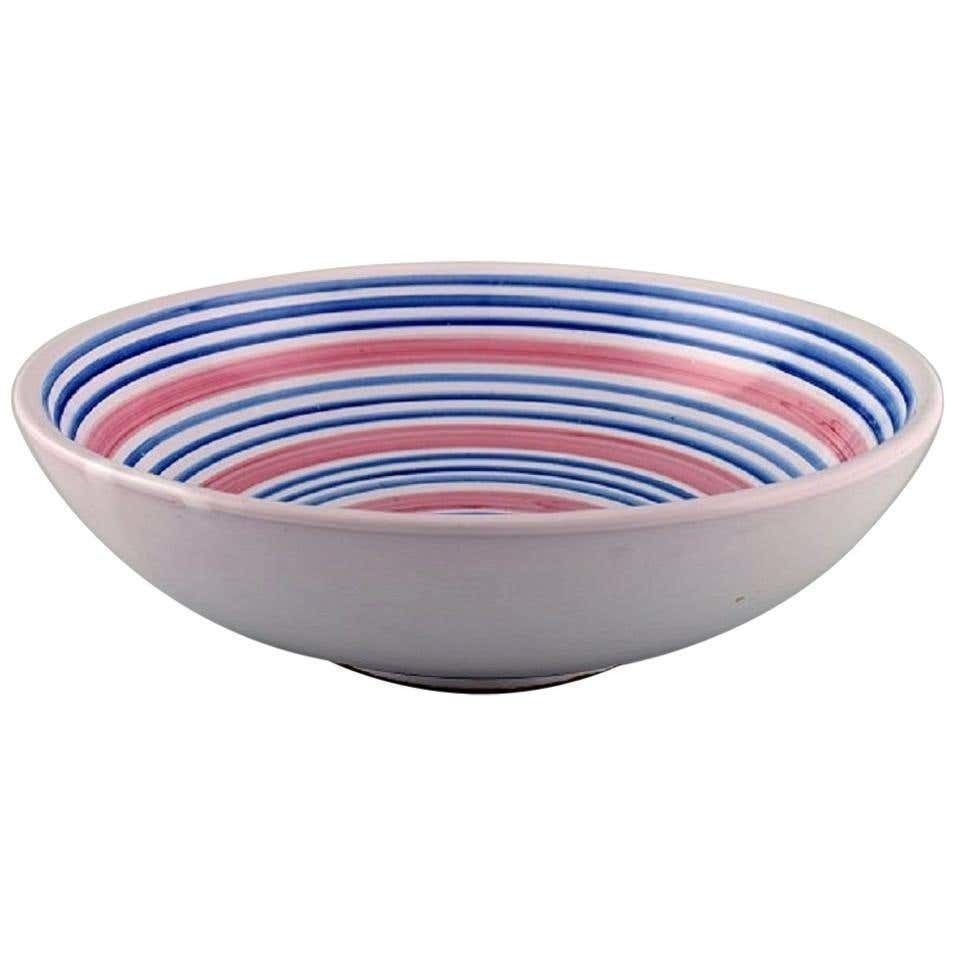 Ingrid Atterberg For Uppsala Ekeby, Large Bowl In Glazed Stoneware, 1951 1952