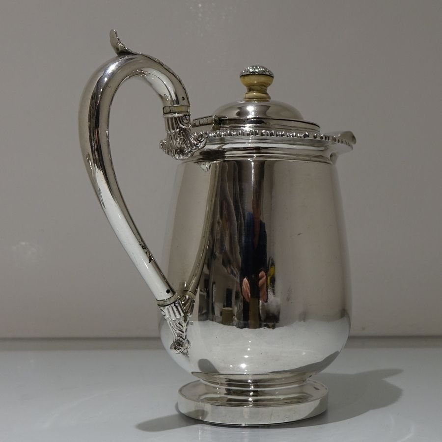 Early 19th Century Antique Silver Indian Colonial Biggin On Stand Calcutta 1819 1825 Cropley & Co photo vintage