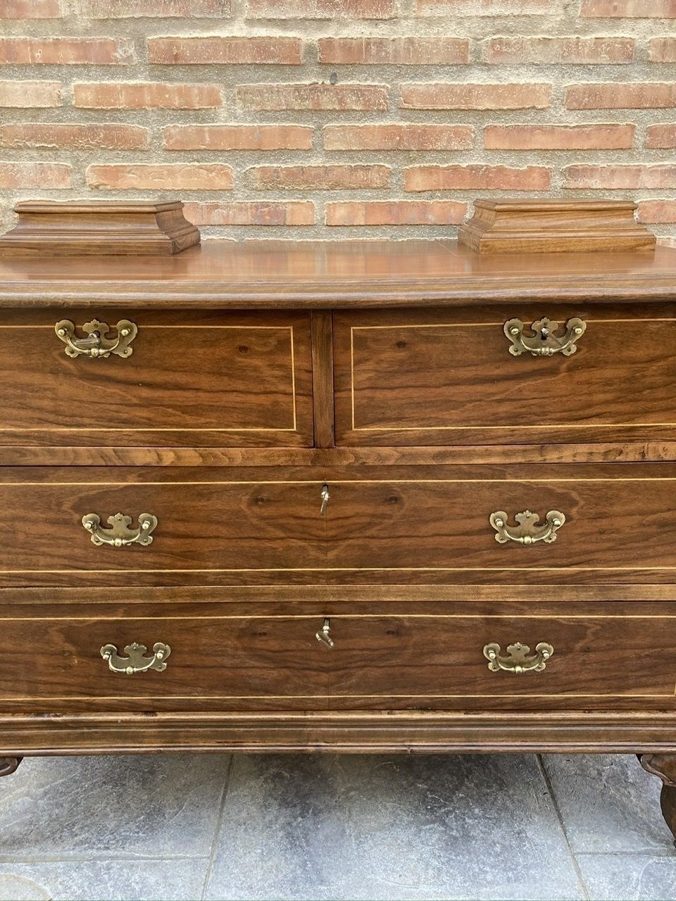 Late 19 Century Walnut And Marquetry Commode Chests Of Drawers, Circa 1890 photo buy