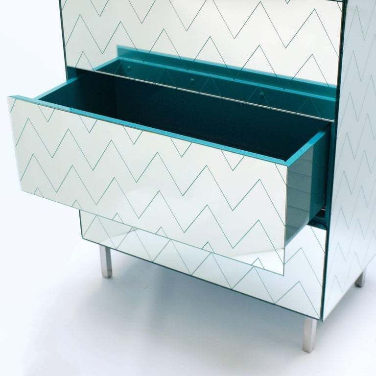 Ilse Crawford "The Other" Mirrored Chest For Baleri Italia, 2005 photo Furniture