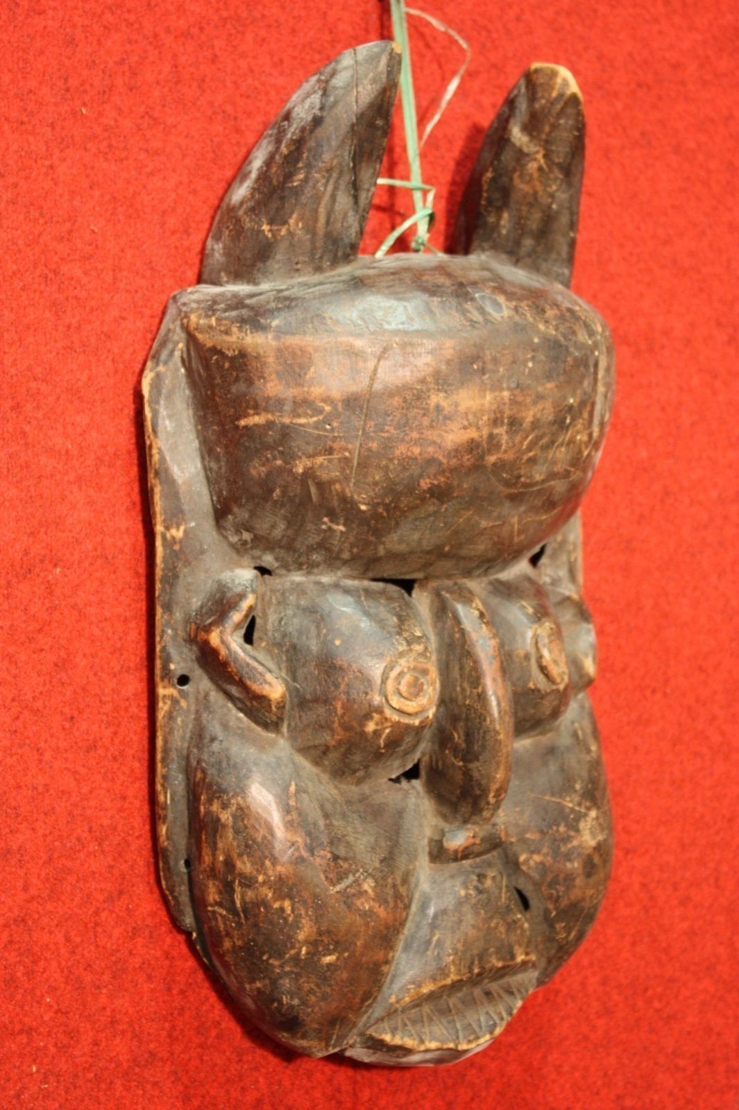 African Wooden Carved Mask photo 384.0