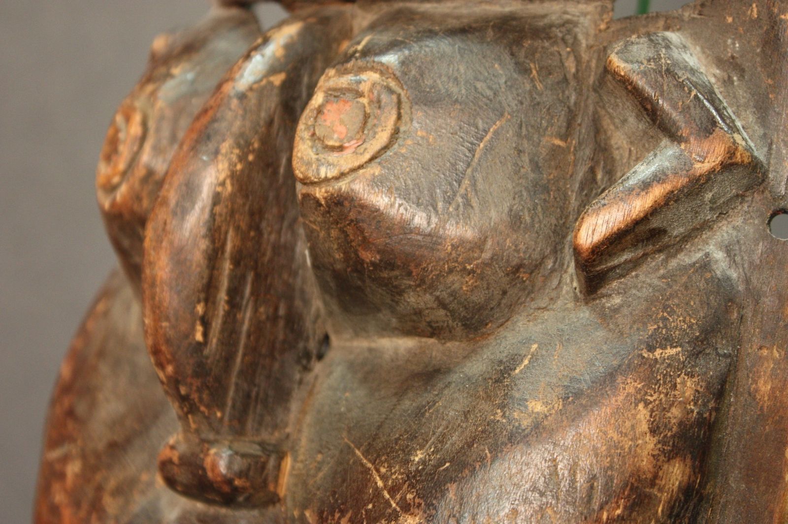 African Wooden Carved Mask photo vinterior