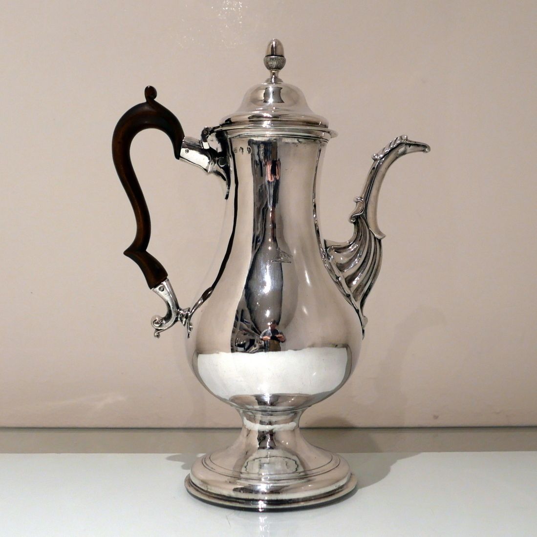 18th Century Antique George III Irish Sterling Silver Coffee Pot Dublin Circa 1775 Joseph Jackson photo furniture