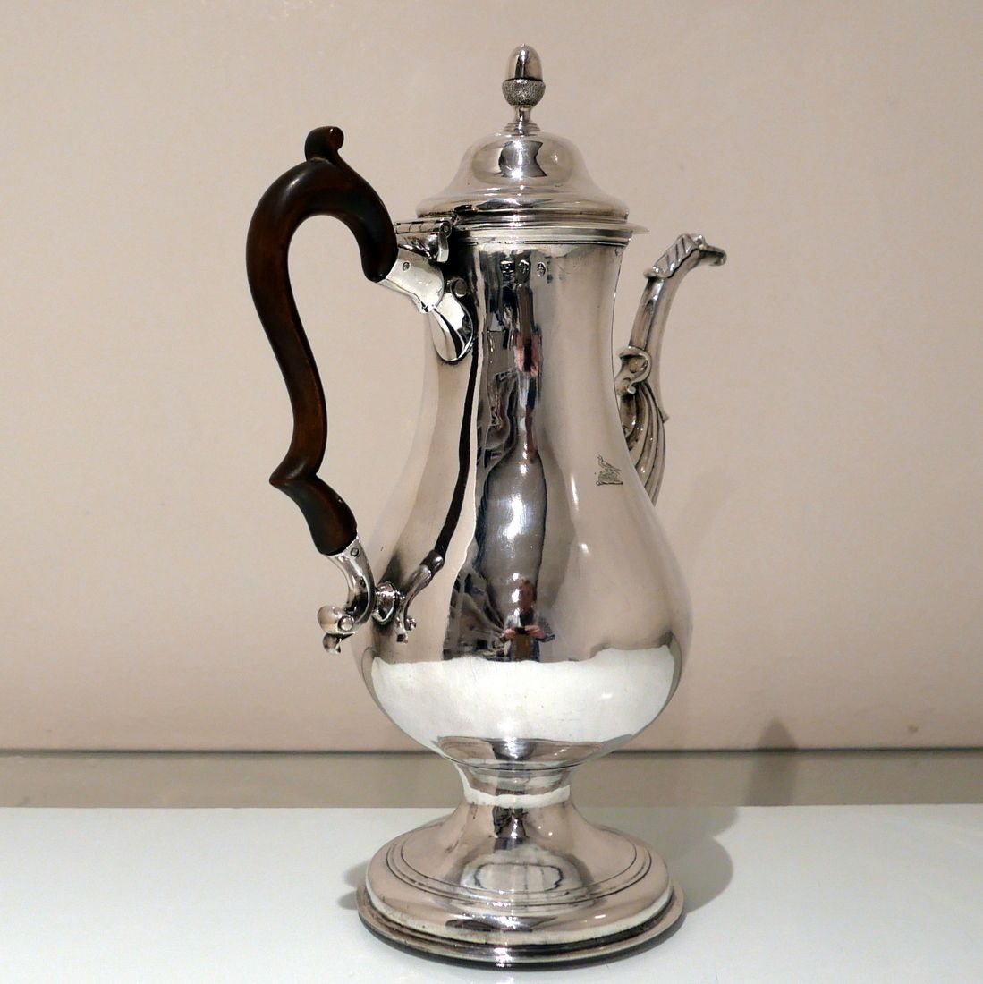 18th Century Antique George III Irish Sterling Silver Coffee Pot Dublin Circa 1775 Joseph Jackson photo vinterior