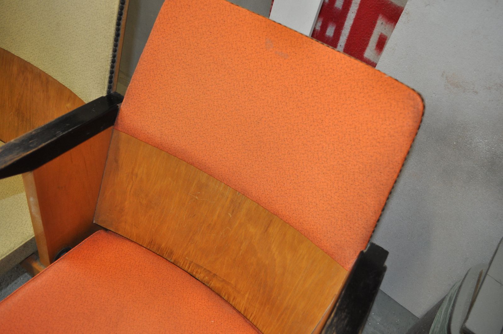 Mid Century Hungarian Cinema Seats Circa 1950s / 2 St photo for sale
