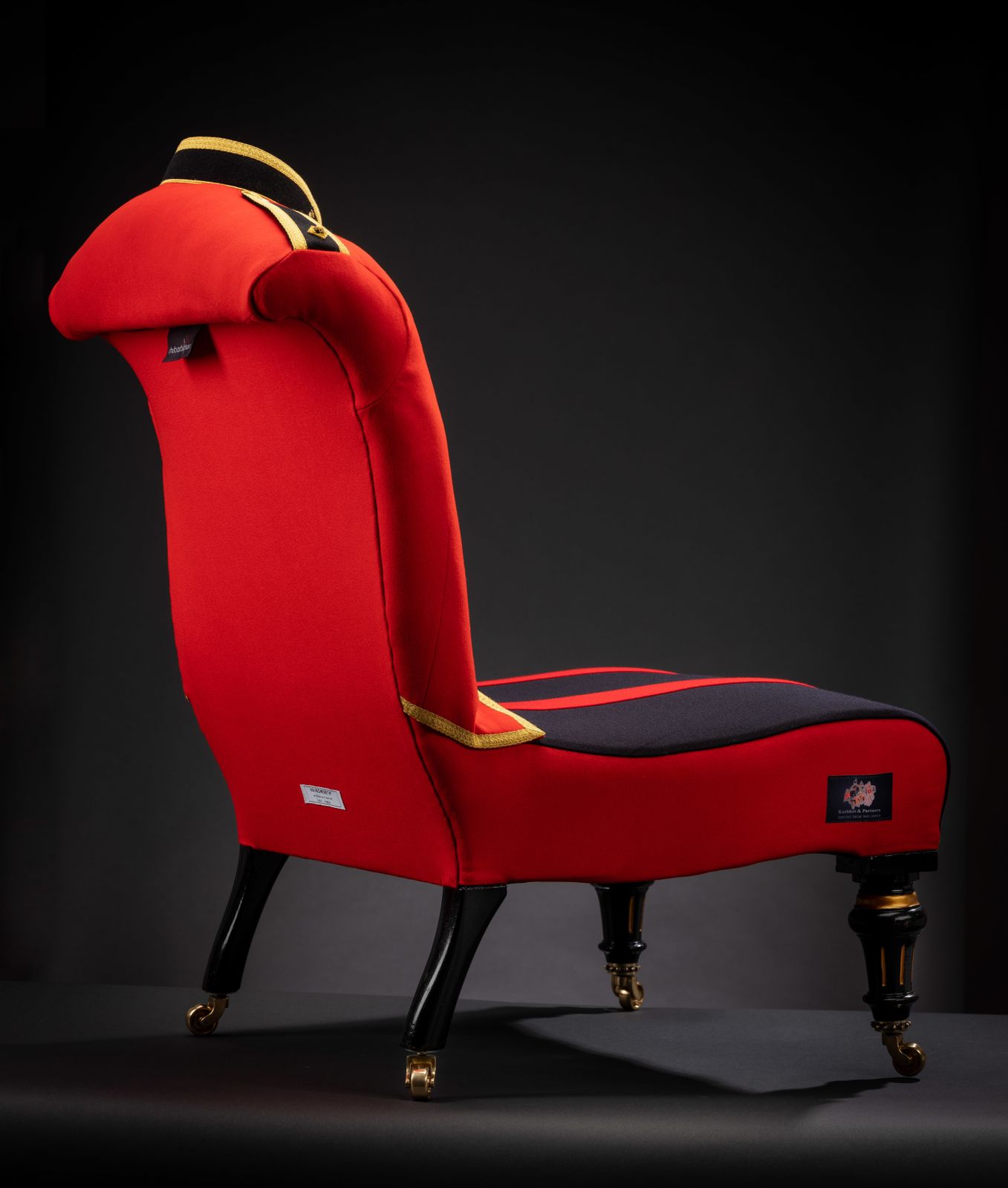 The Bespoke Sandhurst Agc Officers Mess Dress Chair. photo vinterior