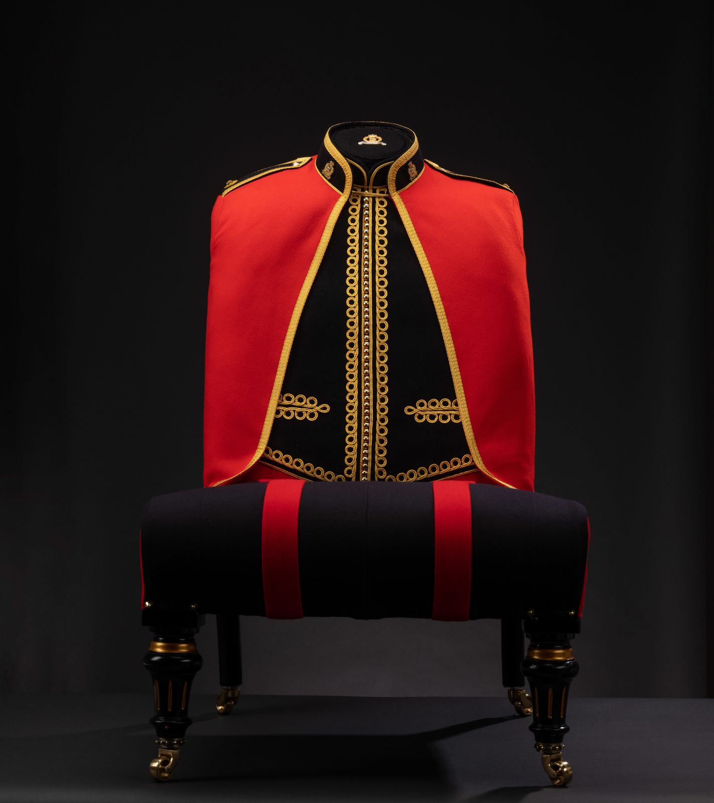 The Bespoke Sandhurst Agc Officers Mess Dress Chair.