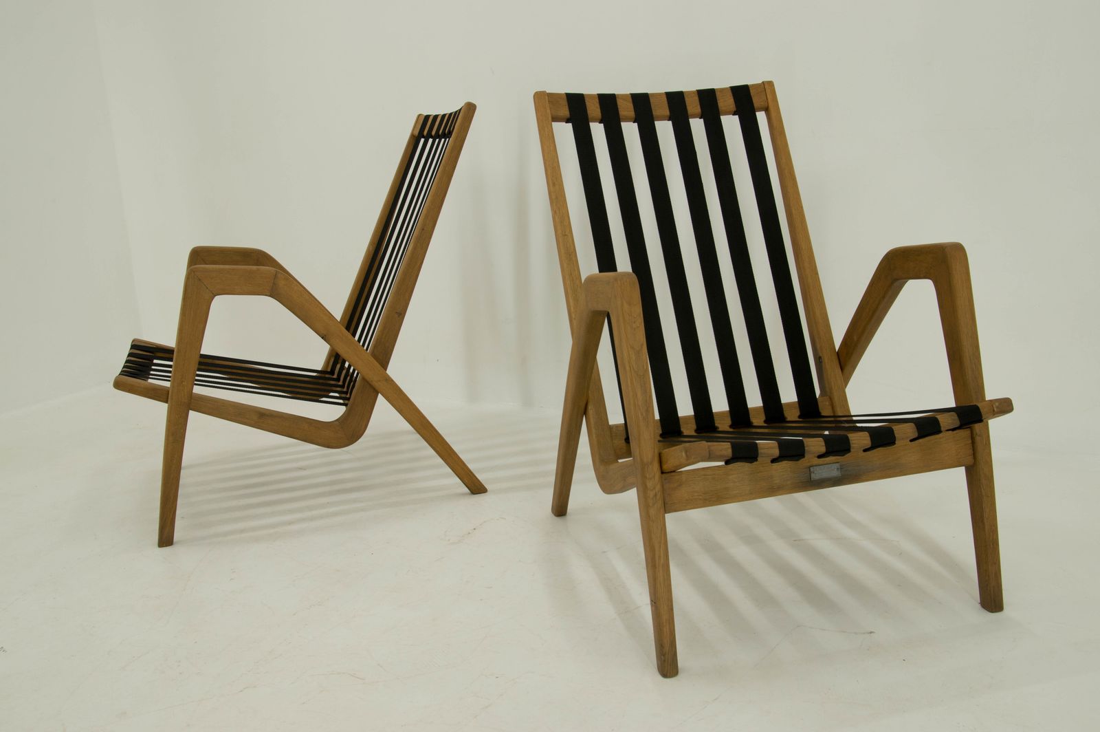 Ultra Rare Set Of Film Inventory Armchairs By Jan Vanek, 1950s photo Furniture