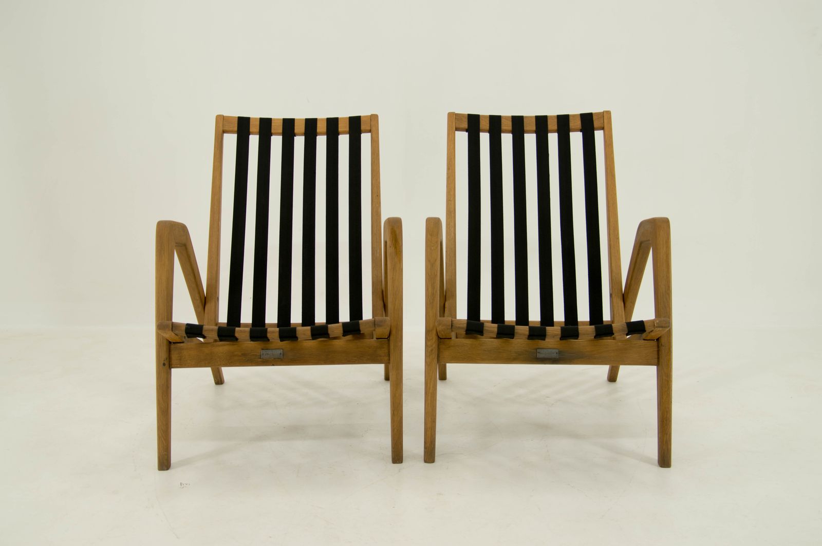 photo for sale Ultra Rare Set Of Film Inventory Armchairs By Jan Vanek, 1950s