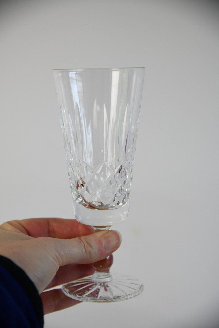 5 Cut Glass Champagne Glasses photo for sale