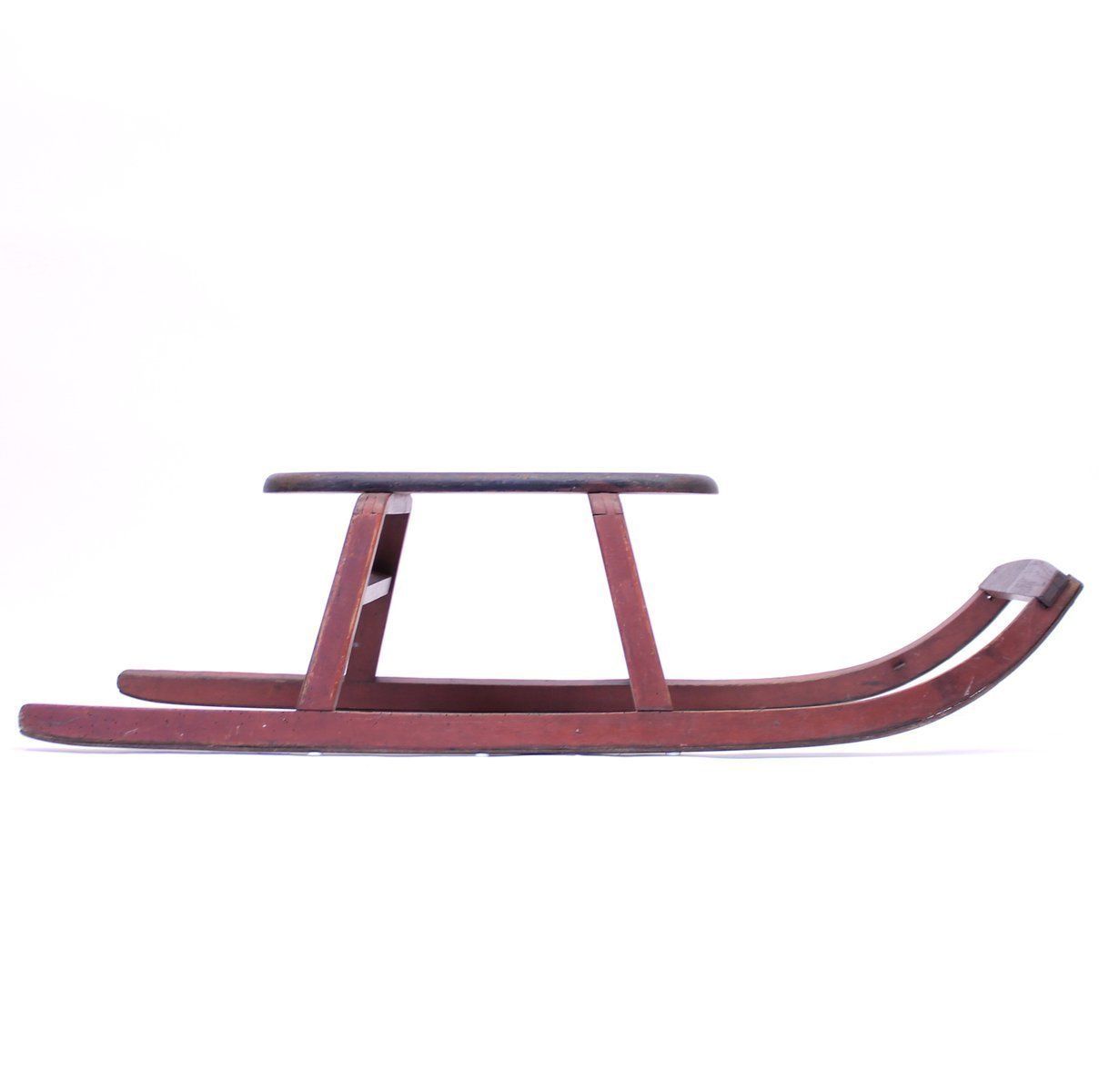 Vintage Wooden Sled, 1940s photo vinterior
