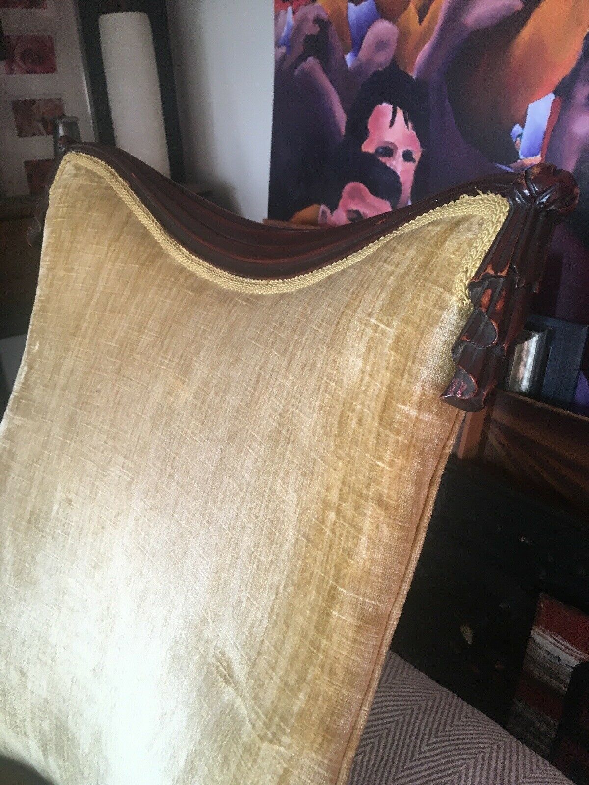 Rare Stunning Grosfeld House Swag And Drape Armchair, Hollywood Regency photo Furniture