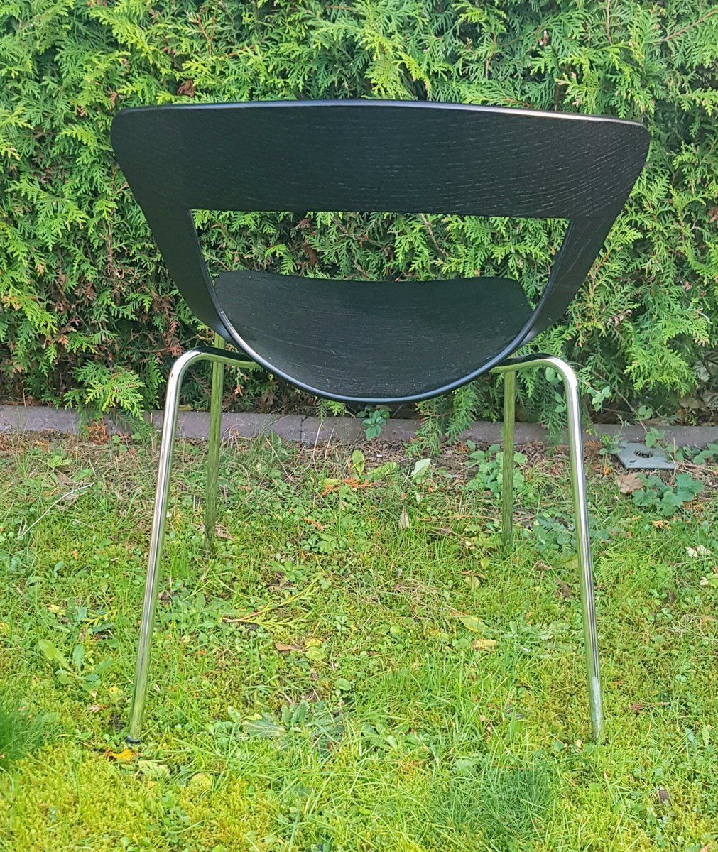 Stackable Danish Dining Chairs In Black By Susanne Gronlund , Set Of 6 photo 2246.4