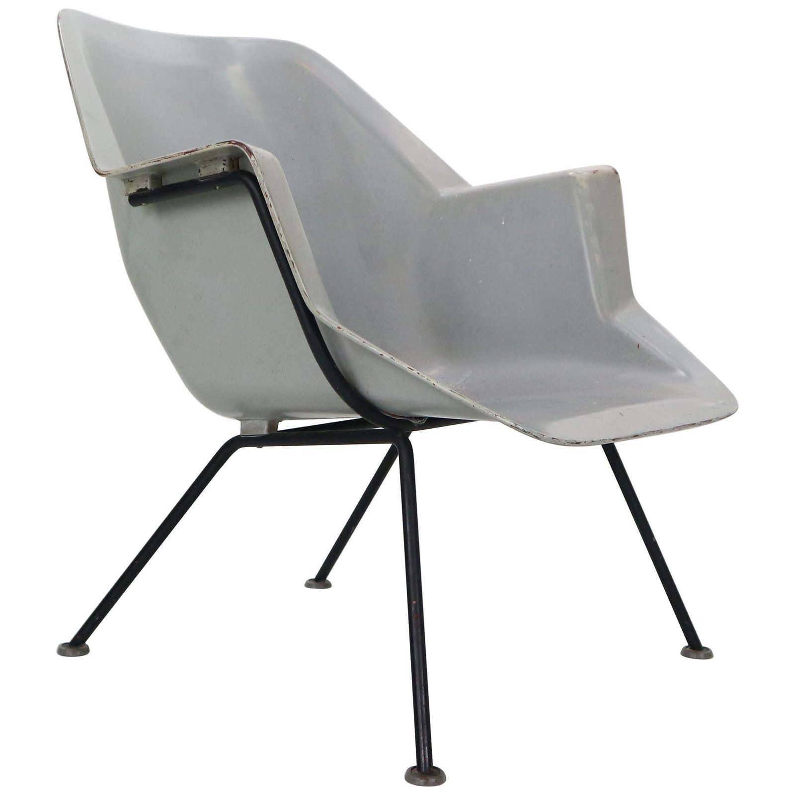 416 Fiberglass Shell Chair By Wim Rietveld & Andre Cordemeyer For Gispen, 1950s