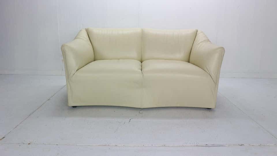 Mario Bellini "Tentazione" Leather Sofa Or Loveseat For Cassina, 1970s photo for sale