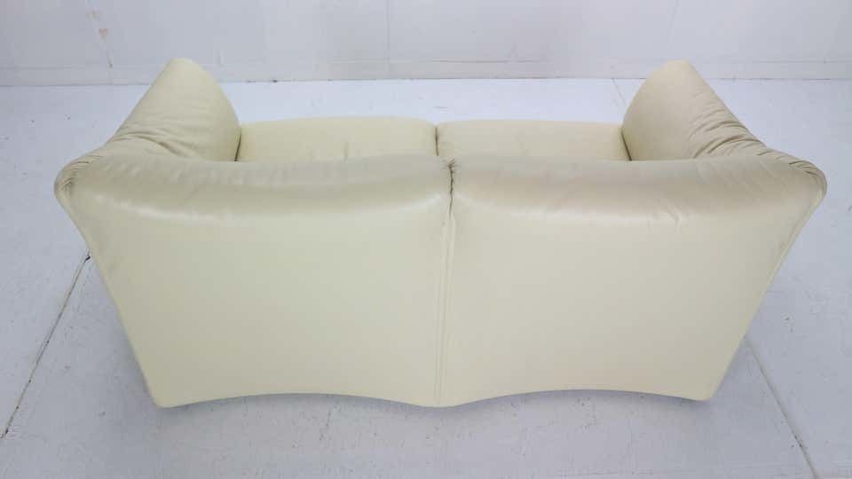 photo for sale Mario Bellini "Tentazione" Leather Sofa Or Loveseat For Cassina, 1970s