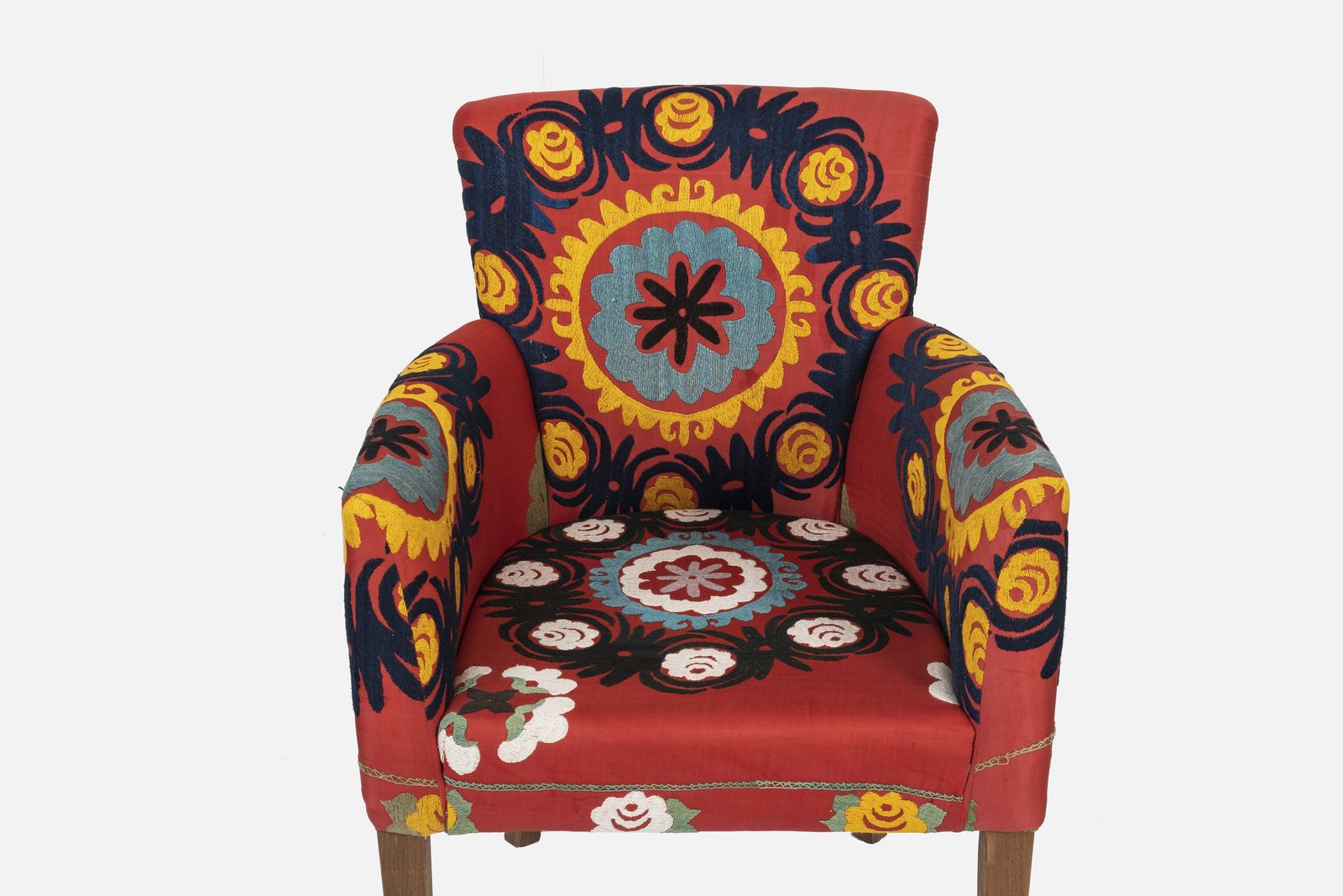 Set Of 6 Suzani Chair Traditional Bergere photo buy