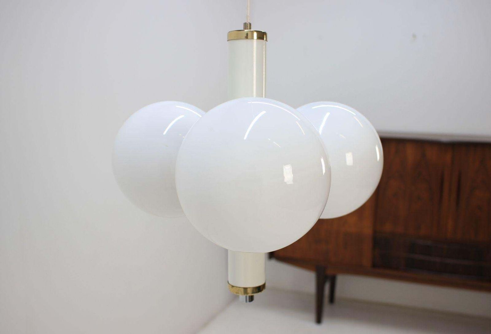 Mid Century Chandelier Sputnik, Kamenicky Senov, 1970s. photo Lighting