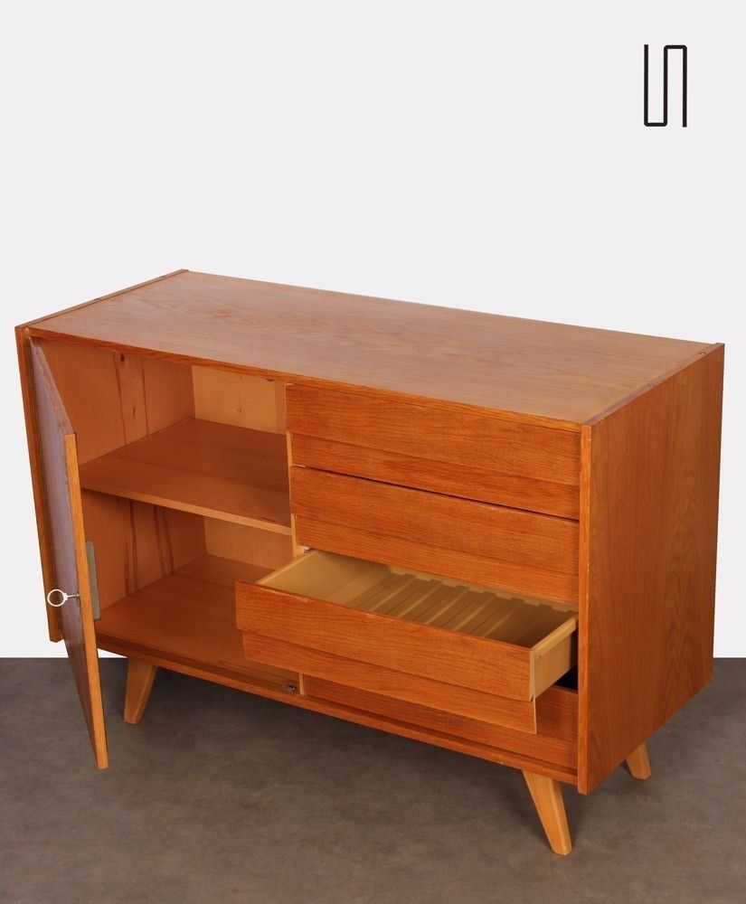 Vintage 4 Drawer Chest , Model U458 By Jiri Jiroutek, 1960s photo Furniture