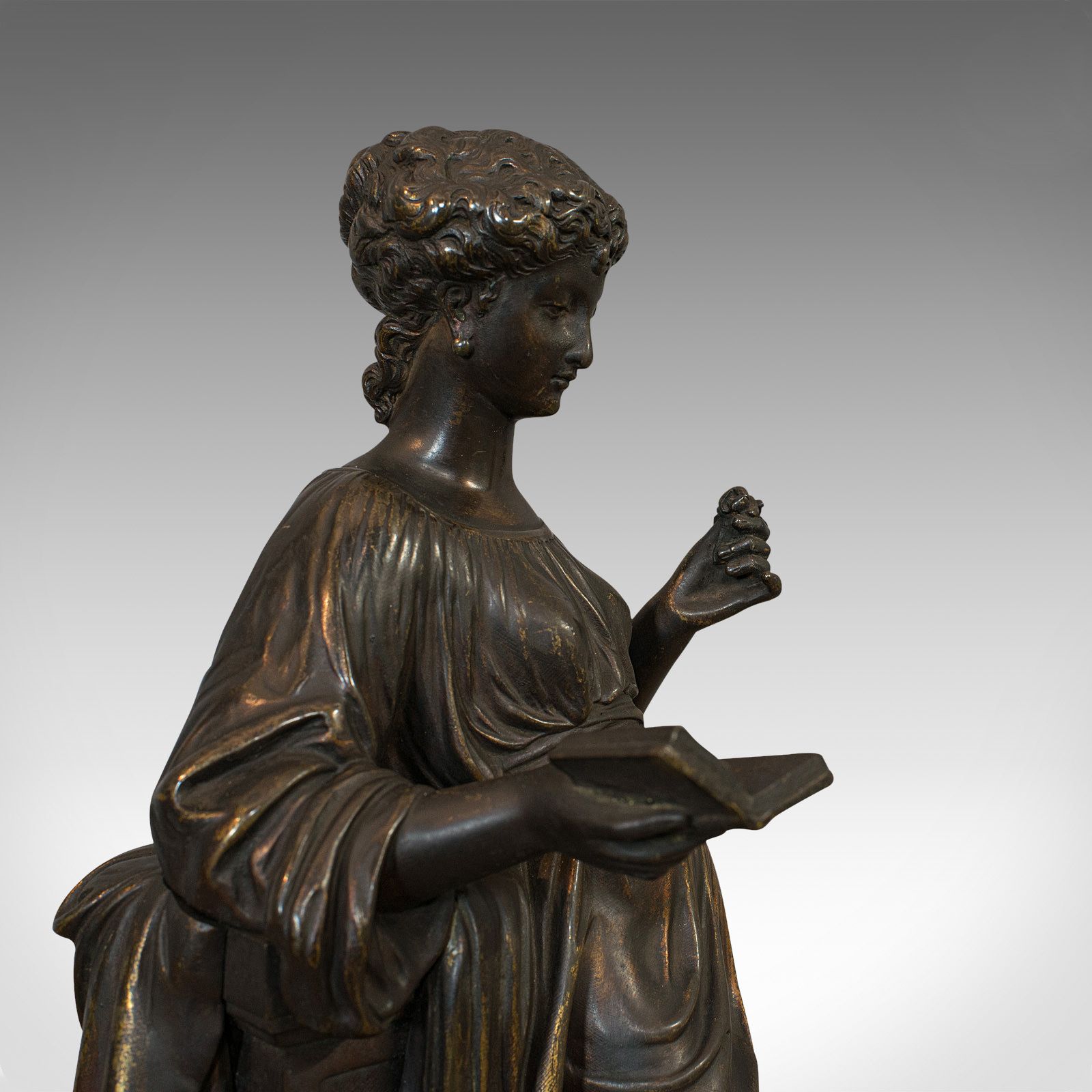 Antique Bronze Figure, French, Female, Art Nouveau, After Moreau, Circa 1920 photo buy