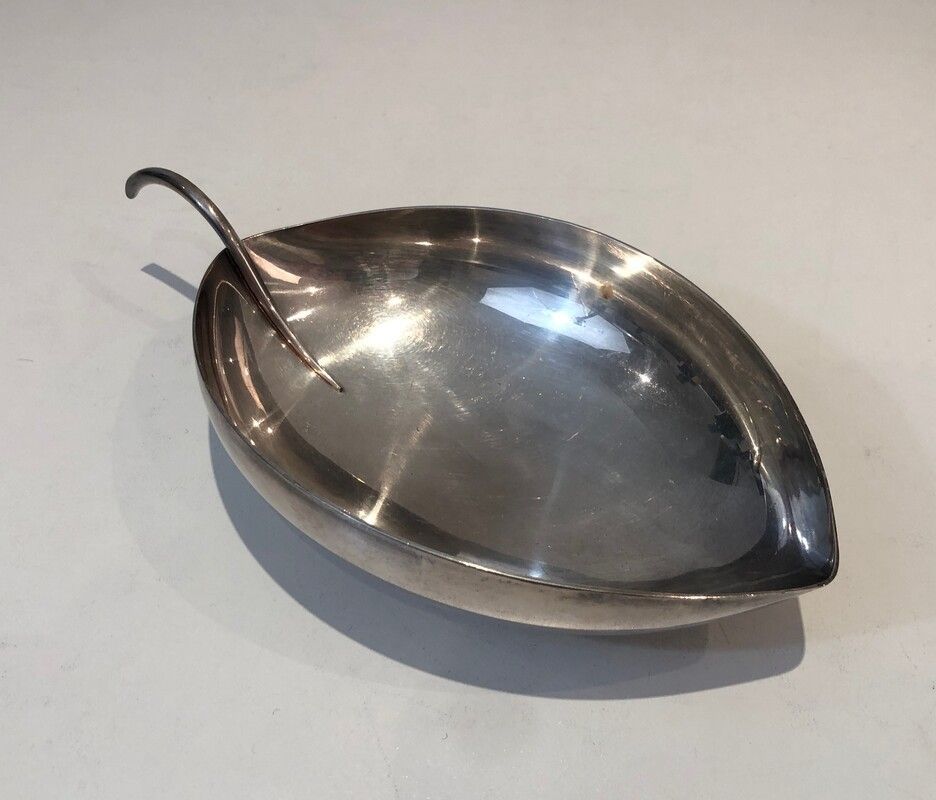 Christofle. Gallia. Silver Plated Leaf Vide Poche photo furniture