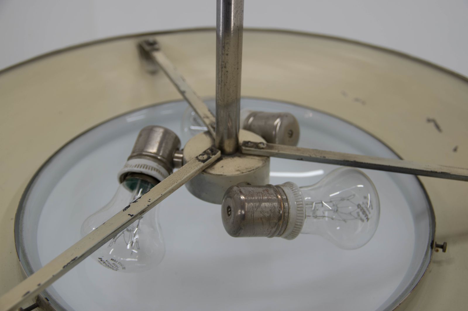 Nickel Plated Art Deco Or Bauhaus Chandelier By Franta Anyz, 1920s photo 984.0