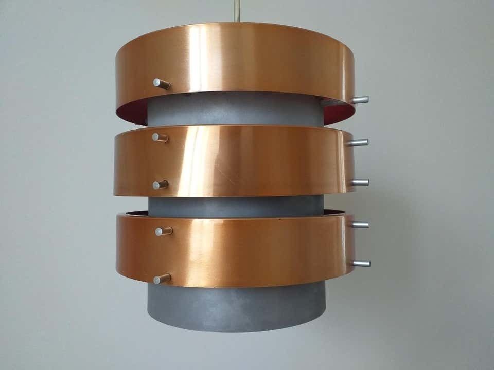 Mid Century Pendant In Style Of Jo Hammerborg, Denmark, 1970s