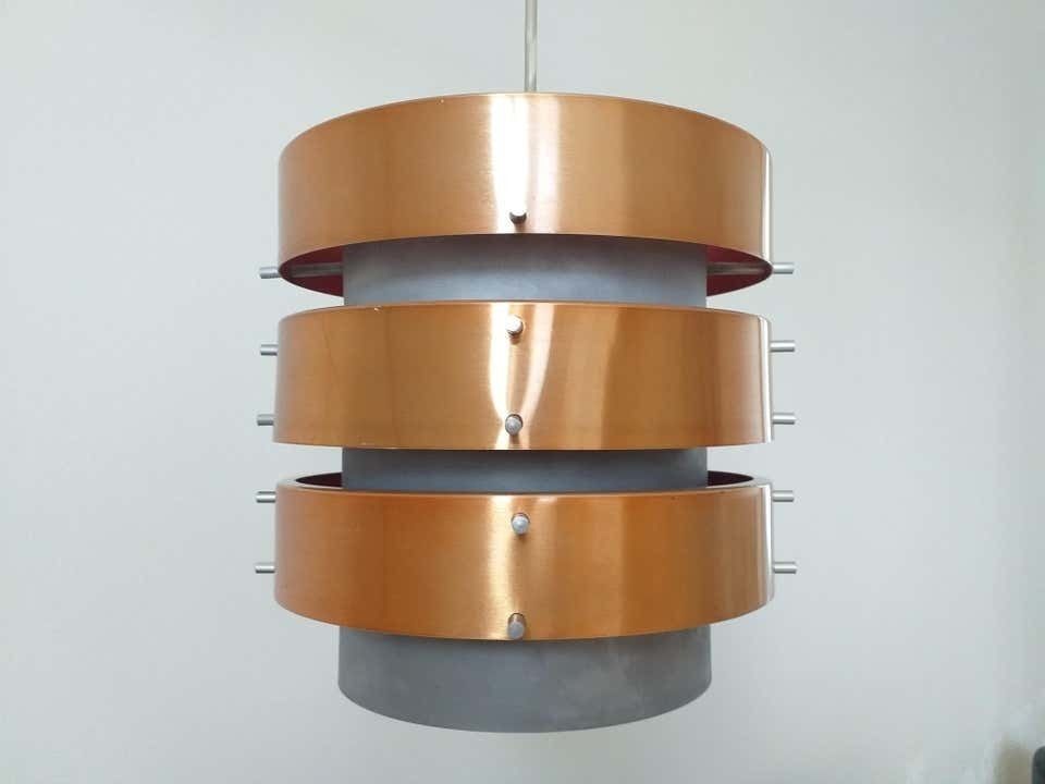 Mid Century Pendant In Style Of Jo Hammerborg, Denmark, 1970s photo vinterior