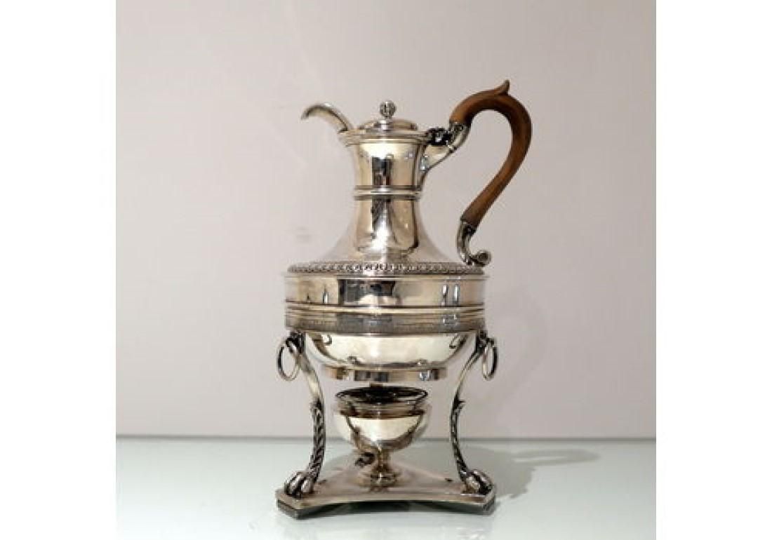 Early 19th Century Antique George III Sterling Silver Biggin On Stand London 1807 John Emes photo Home Decor
