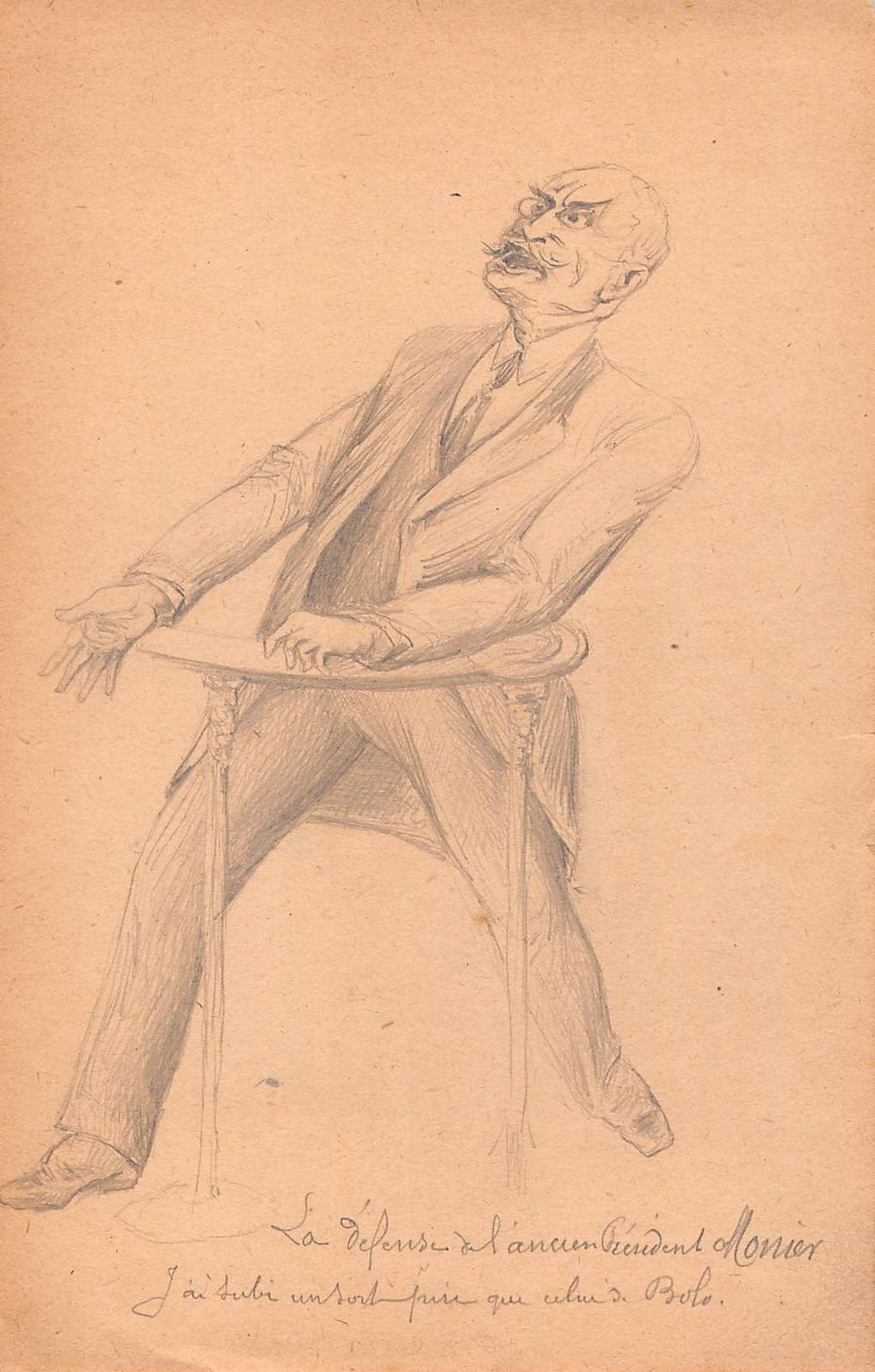 Series Of 8 Audience Drawings II Ird Republic The Bonnet Rouge Affair photo vintage