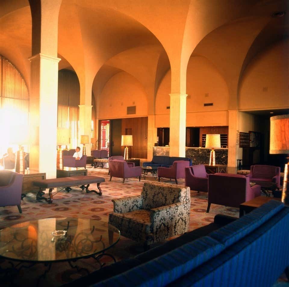 Walter Rudolph Retro Hotel Lobby Of The 1970ies, Limited Edition, Printed Later 1975