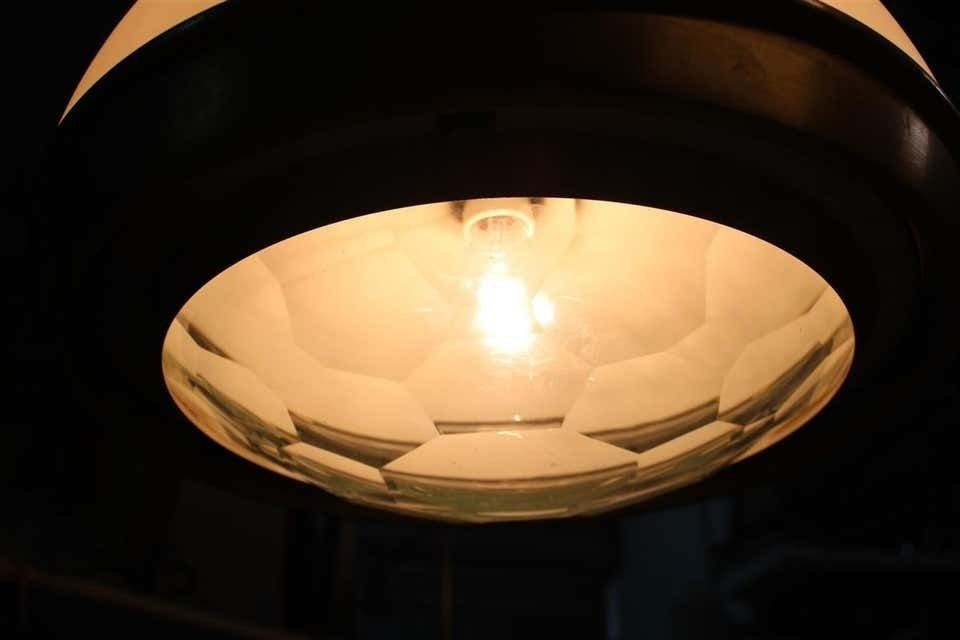 Chandelier Pia Guidetti Crippa For Lumi Italian Midcentury Design White Diamond photo for sale
