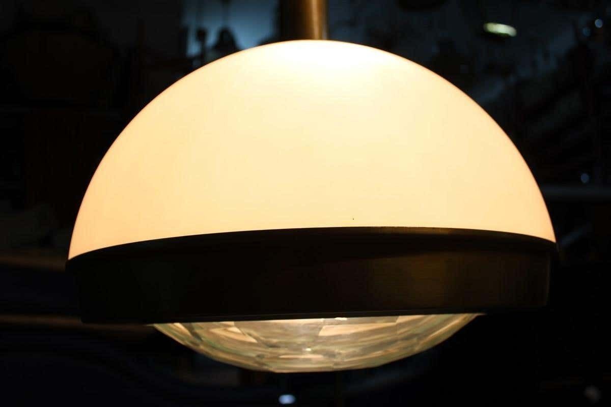 Chandelier Pia Guidetti Crippa For Lumi Italian Midcentury Design White Diamond photo Lighting