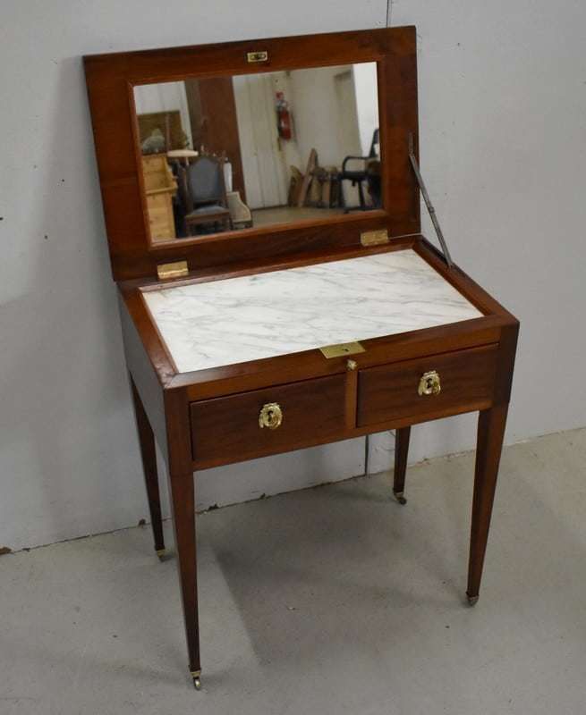 Powder In Mahogany, Louis XVI Period Late 18th Century photo for sale
