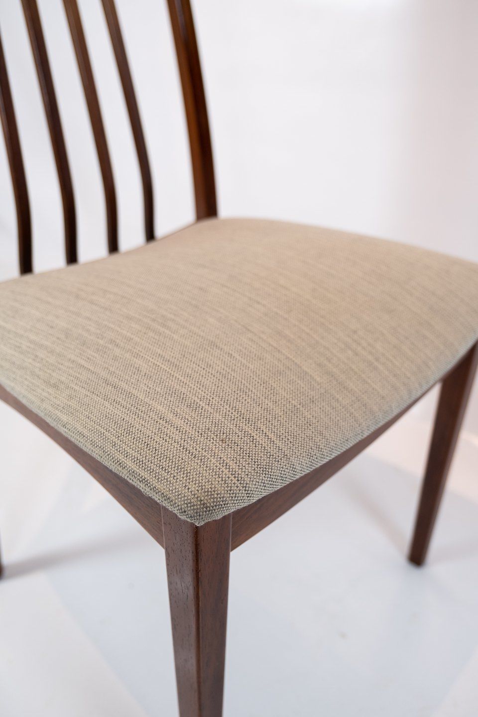 Set Of Six Dining Chairs In Rosewood Upholstered With Light Wool Fabric Of Danish Design From The 1960s. photo Furniture