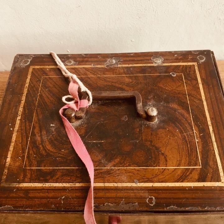 Early 20 C Rosewood Effect Strongbox photo furniture