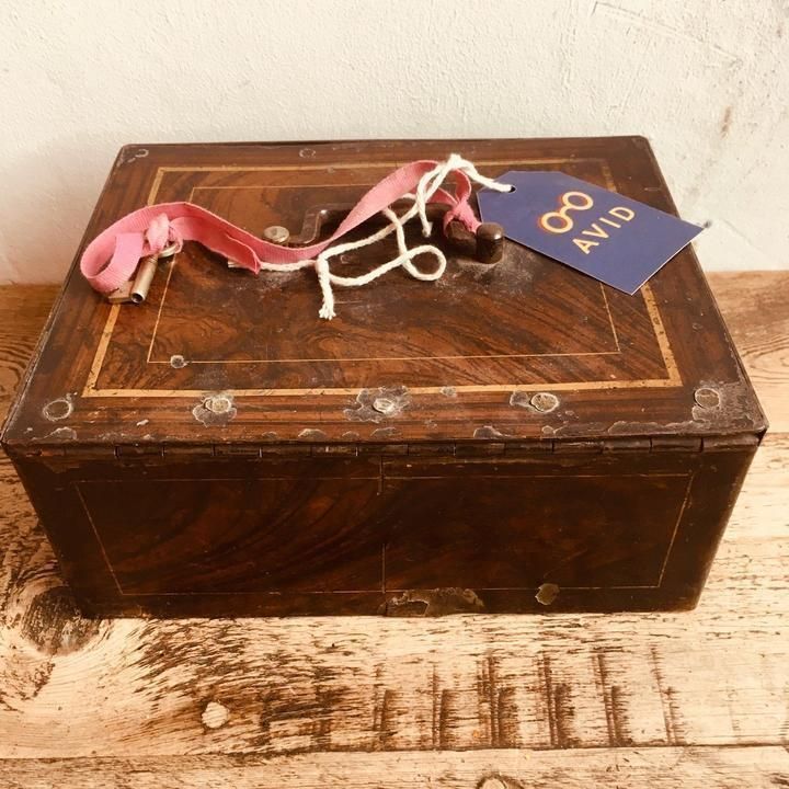 Early 20 C Rosewood Effect Strongbox photo Home Decor