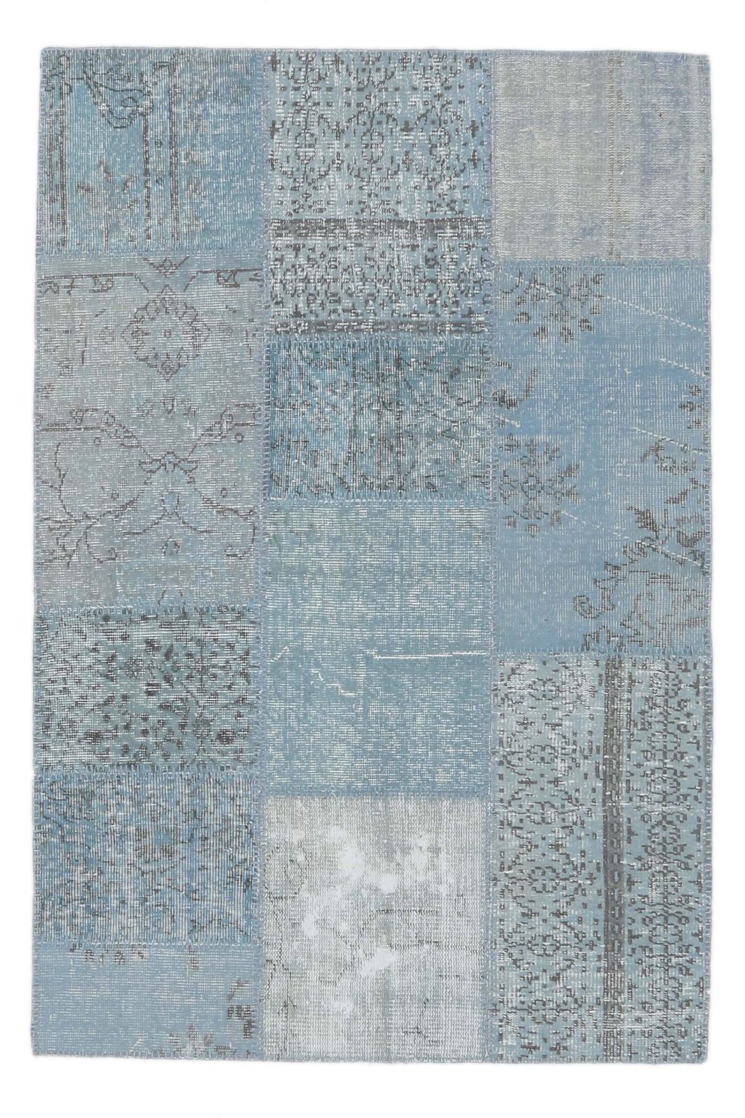Patchwork Turkish Vintage Rug, Oushak Handmade Wool Rug, Blue Custom Area Rugs, Farmhouse Decor, One Of A Kind, Anatolian Carpet photo furniture