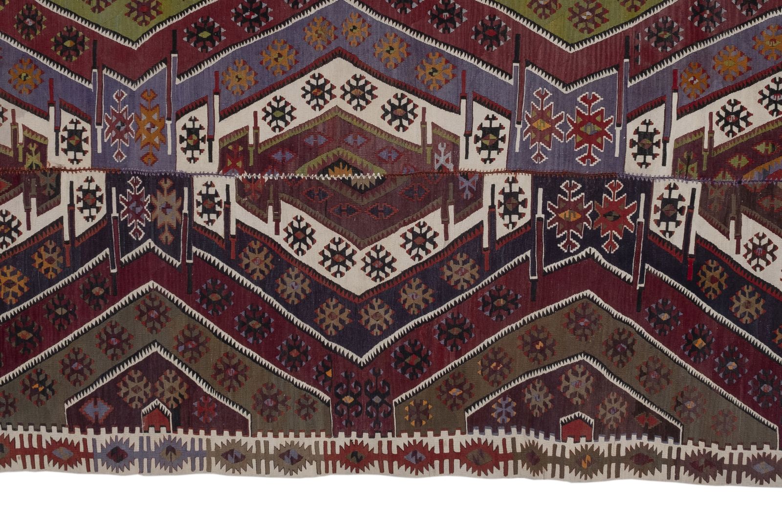 Vintage Turkish Kayseri Kilim Rug 173 X 403 Cm photo buy