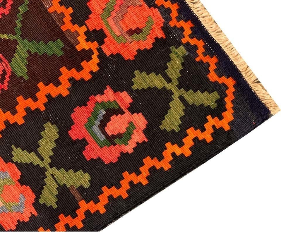 Antique Rugs Caucasian Karabagh Kilim Rug, Handmade Carpet Wool Geometric Kilims 147x248cm photo buy