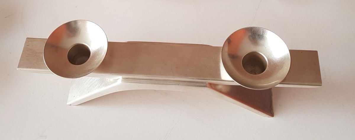 Ikora Silver Plated Candleholders By Radke Kurt For Wmf, 1960s, Set Of 2 photo furniture